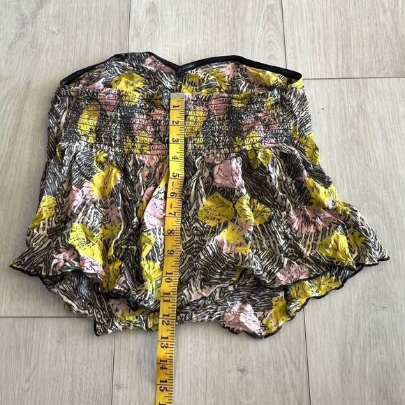 Intimately Free People Tube Top Medium Strapless Tropical Poolhouse Smocked size - Picture 3 of 7